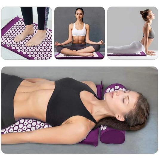 Stress & Pain Relieving Acupressure Mat + Free Pillow