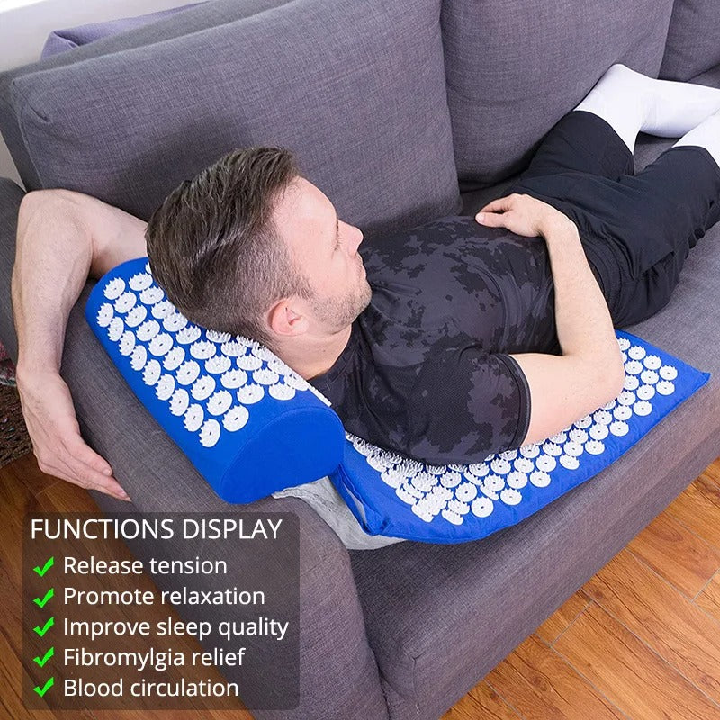 Stress & Pain Relieving Acupressure Mat + Free Pillow