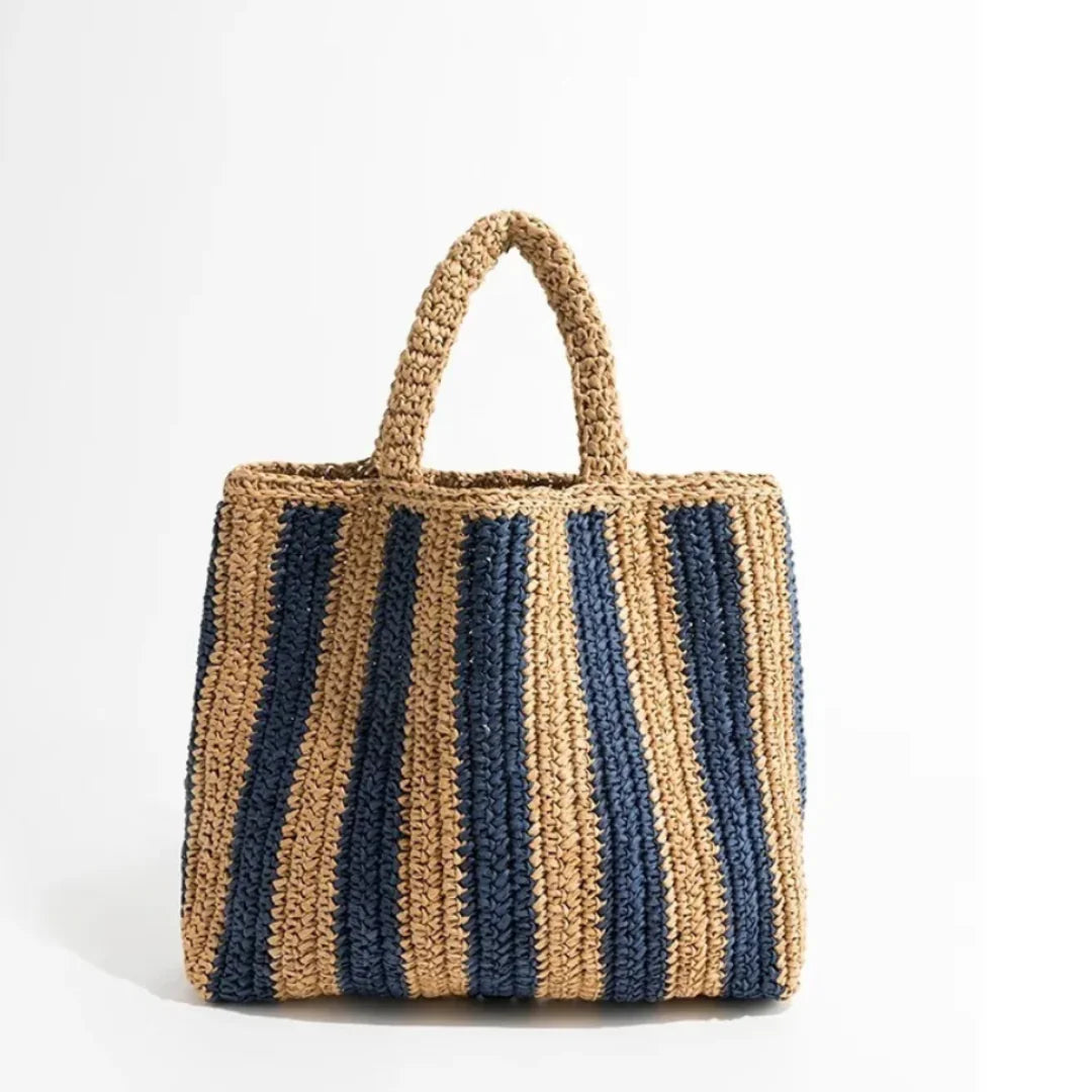 Handwoven Straw Beach Tote