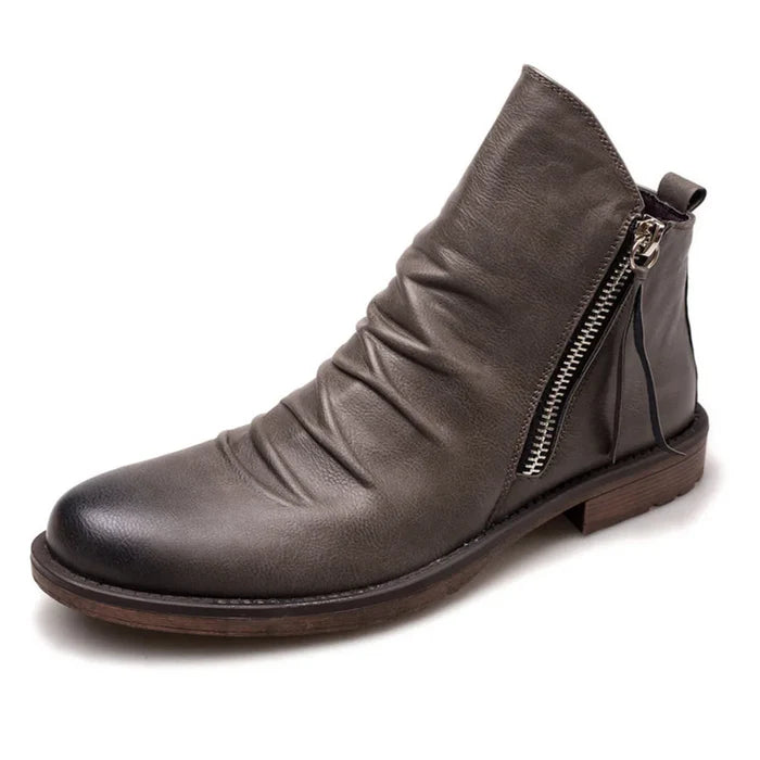 MICHELANGELO GENUINE LEATHER CHELSEA BOOTS