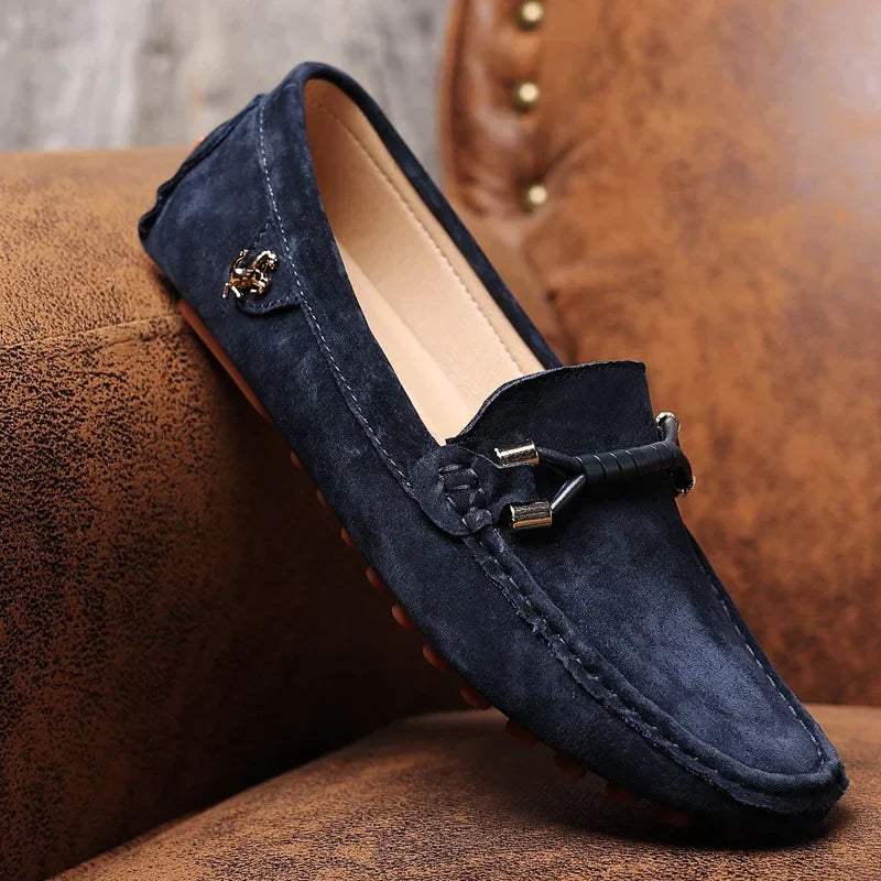 Claude Monet Leather Loafers