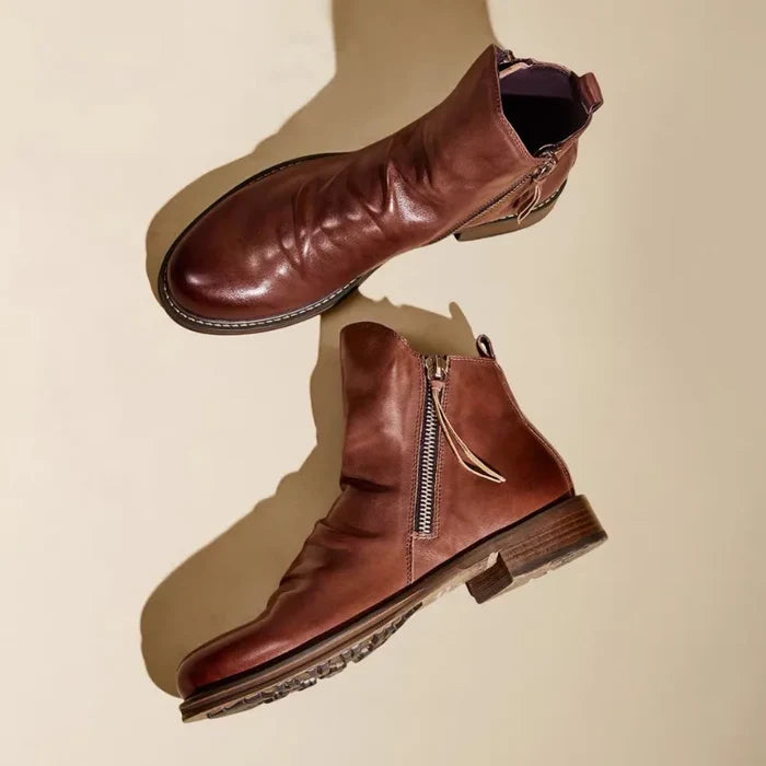 MICHELANGELO GENUINE LEATHER CHELSEA BOOTS