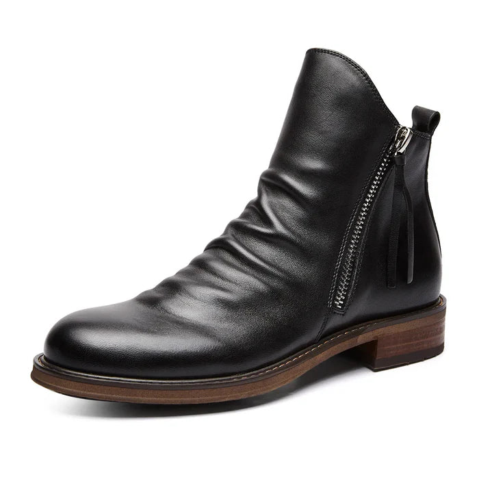 MICHELANGELO GENUINE LEATHER CHELSEA BOOTS