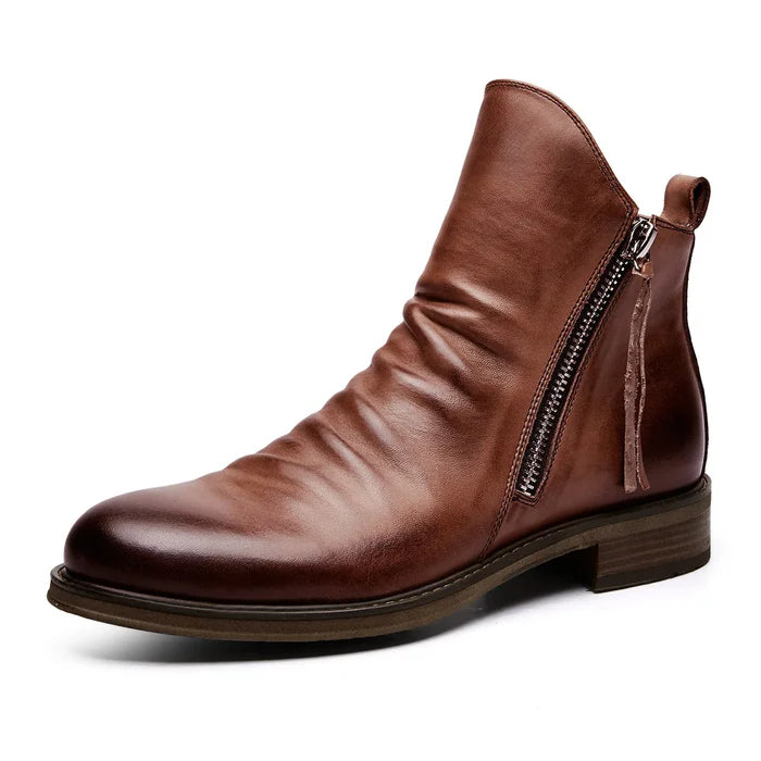 MICHELANGELO GENUINE LEATHER CHELSEA BOOTS