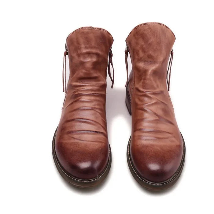 MICHELANGELO GENUINE LEATHER CHELSEA BOOTS